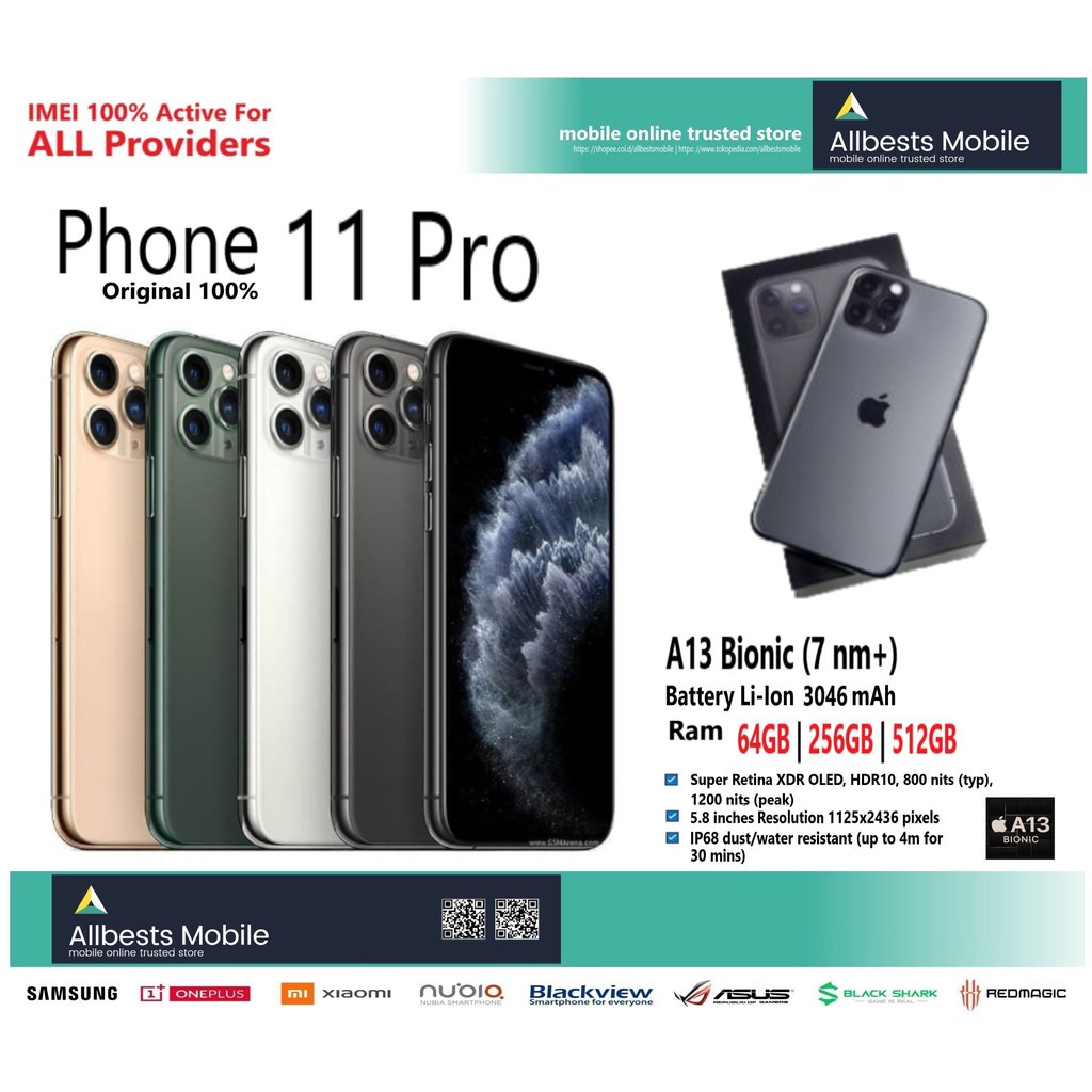 iPhone 11 Pro  64GB, 256GB, 512GB IBOX & INTER