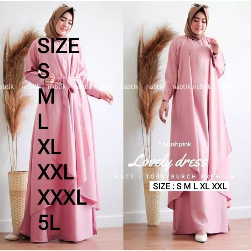 Lovely dress busana muslim terbaru gamis
