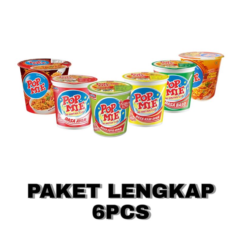 

Pop mie paket lengkap 6pcs