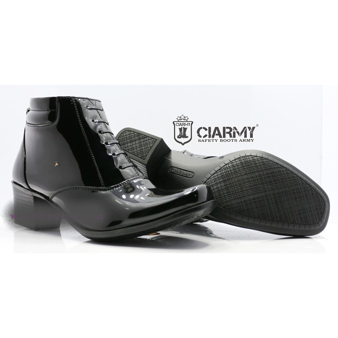 Sepatu Dinas Wanita PDL Polwan-Kowad Tali Variasi Asli Kulit Ciarmy C-012-03