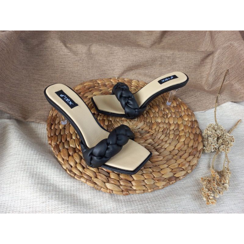 Olentia Sandal Wanita sandal heels kaca kepang KS 09