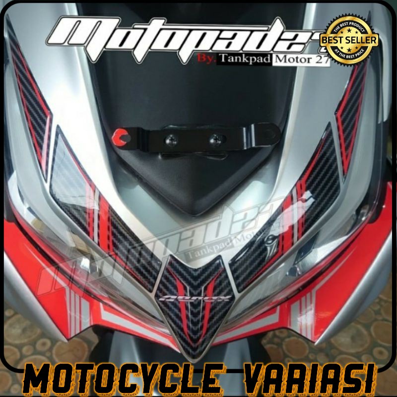 Sticker stiker Resin timbul Dasi depan winglet Yamaha New Aerox 155 2020