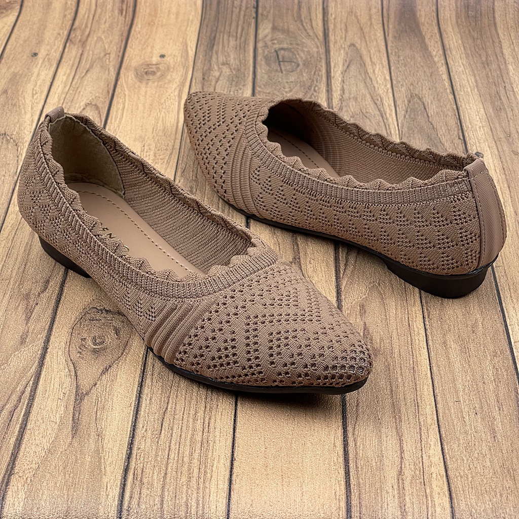 Sepatu Flat Wanita Rajut Import ID03 ~ CLARENZO