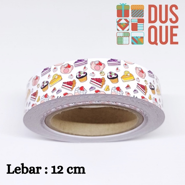 

(1 METER) LABEL TOPLES KUE LEBARAN / PITA TOPLES CUPCAKE / PITA KERTAS MOTIF CUPCAKE / HIASAN BOX