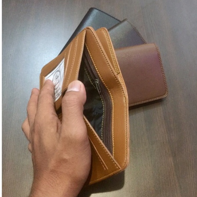 dompet lupat buku pria ukuran tanggung 3/4 13cm bahan kulit sintetis lokal colombo #dompet #dompetpria #dompetcowok #dompetcwek #dompetlipat