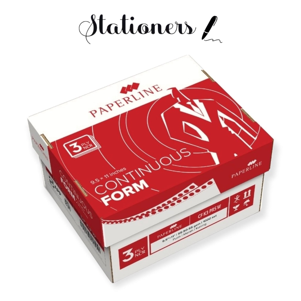 

Continuous Form Paperline 3 Ply Warna 9 1/2 x 11 in (K3 W PRS)