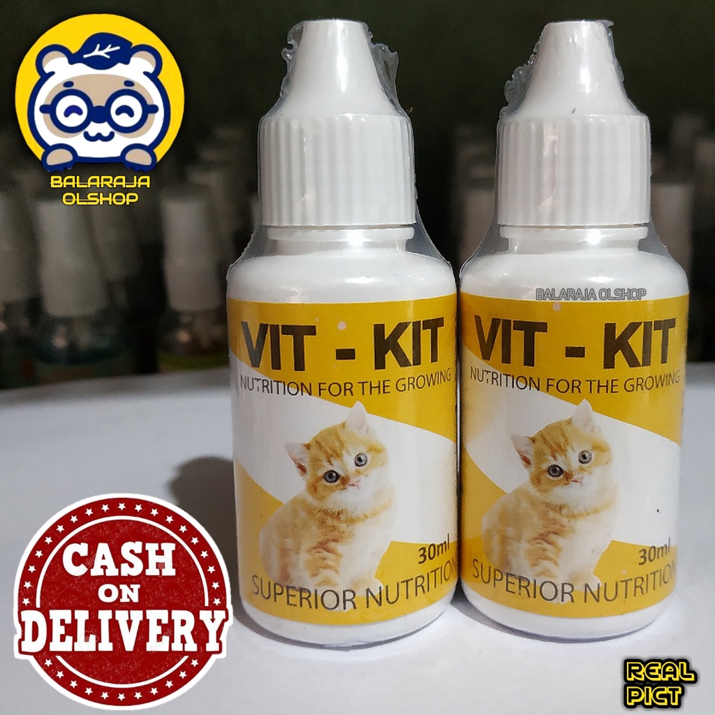 VITAMIN PENAMBAH NAFSU MAKAN DAN PENGGEMUK BADAN KUCING DEWASA  DAN KITTEN -  VITKIT