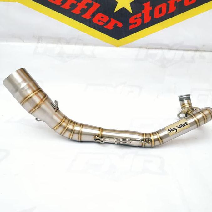 Pipa Leher Knalpot Racing Suzuki SKYWAVE Full Stainless COD