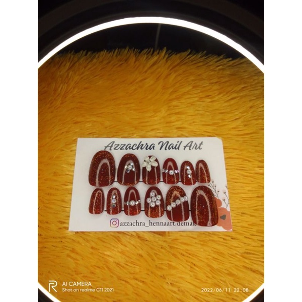 nail art wedding / kuku palsu/ kupal for wedding kuku pengantin