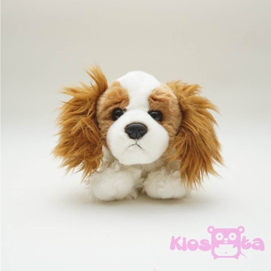 Boneka anjing coklat putih 34