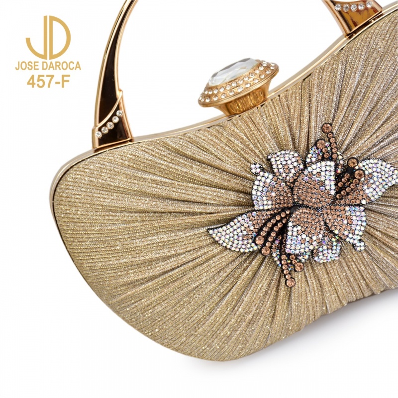 TAS PESTA JOSE DAROCA CLUTCH FLOWERS ~ 457-F ~ ORIGINAL