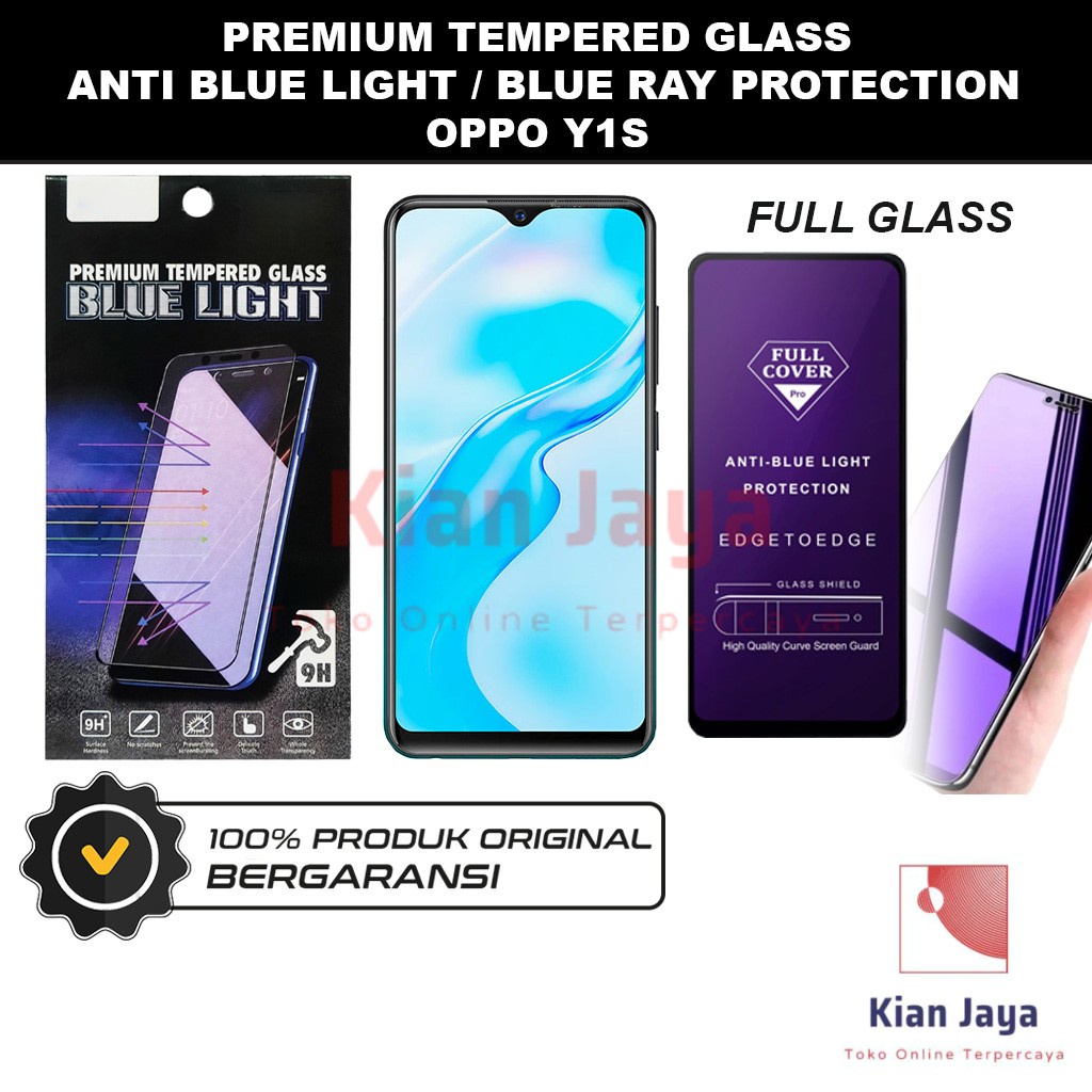 Tempered Glass Oppoo Y1s Anti Blue Light Hp Temper Anti Gores