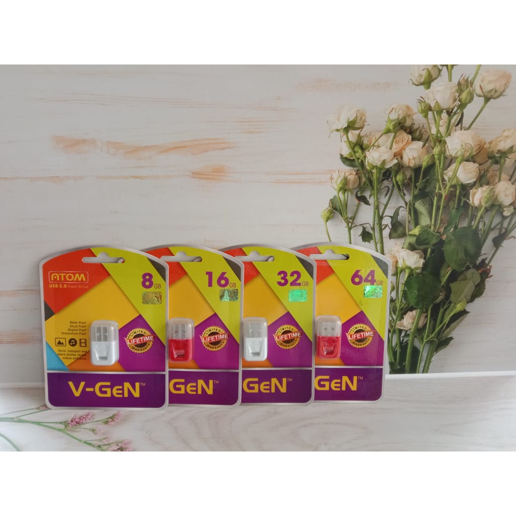 V-Gen Flashdisk Atom 8GB 16GB 32GB 64GB V-Gen / USB Flashdisk Original