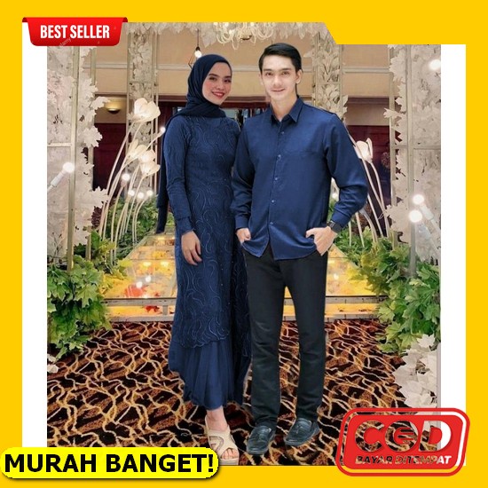 Ready Stock ✦ Couple Irwansyah Batik Pasangan Sarimbit Couple Baju Capel Keluarga Kemeja Dan Gamis M