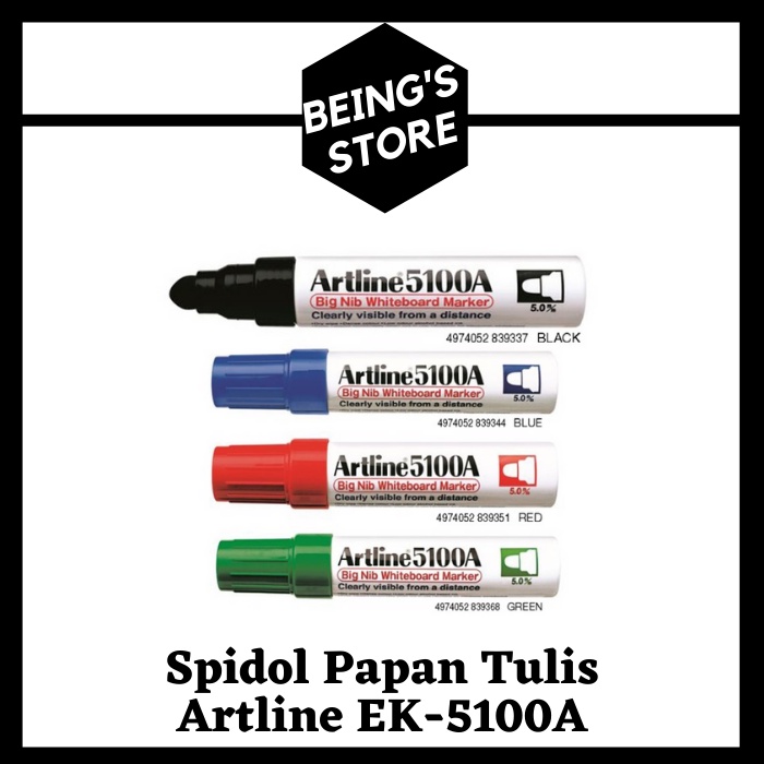 

SPIDOL PAPAN TULIS WHITEBOARD MARKER ARTLINE EK-5100A