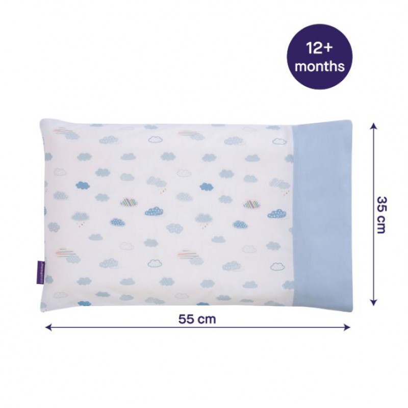 ClevaMama ClevaFoam Toddler Pillow Case - Blue