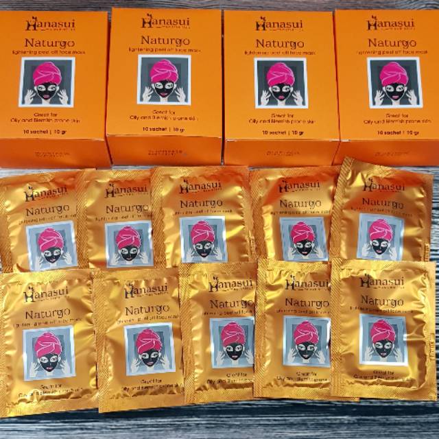 Naturgo Hanasui Masker Peel Of Mask isi 10