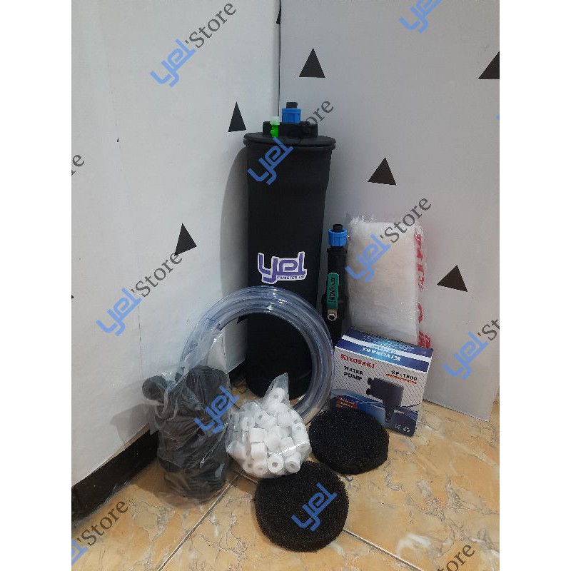FILTER CANISTER DIY 40CM FULLSET SIAP PAKAI UNTUK AQUASCAPE