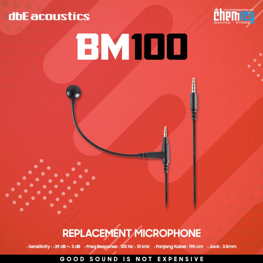 dbE BM100 Boom Mic Replacement Gaming Microphone