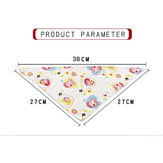 SLABBER SEGITIGA CELEMEK ANAK BAYI TATAK ILER / BIB BAYI / SLABBER / CELEMEK BAYI