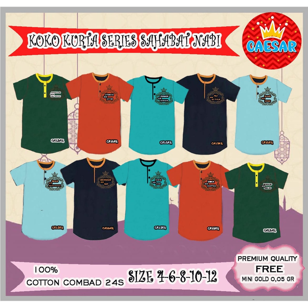 KURTA SAHABAT NABI 4-12tahun