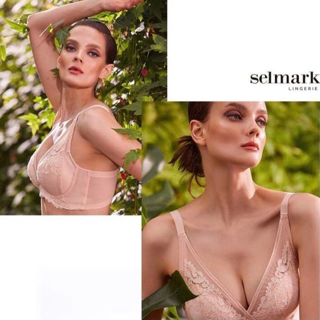 Bra Wanita SELMARK Lingerie Set [SIZE 38-40]-Beige