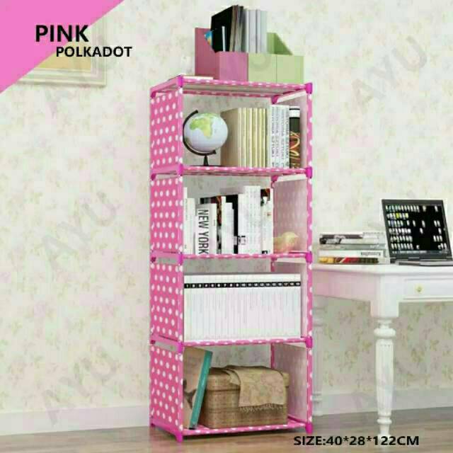 READY STOCK rak buku rak hijab portable 5susun 4 READY STOCK rak buku rak hijab portable 5susun 4