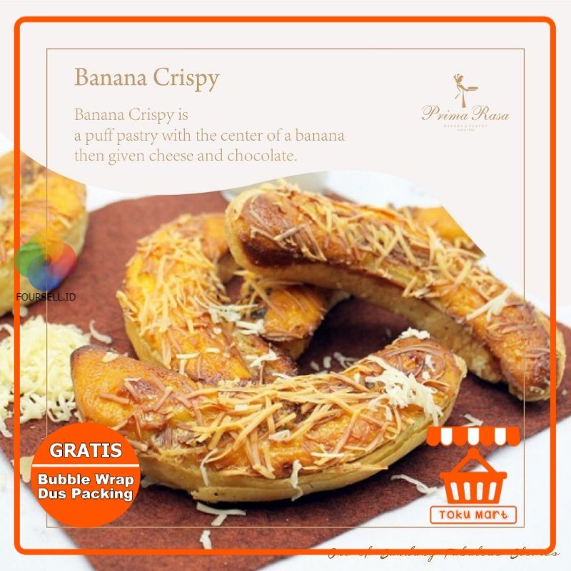 Prima Rasa - Banana Crispy (PACKING AMAN) - Oleh Oleh Bandung Kue Bolu Primarasa Kue Bandung