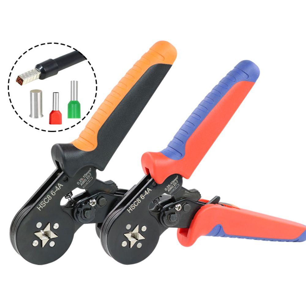 Solighter Ferrule Crimp Sets HSC8 6-4A Konektor Alat Tukang Listrik Terminal Kawat Wire Crimper Tool