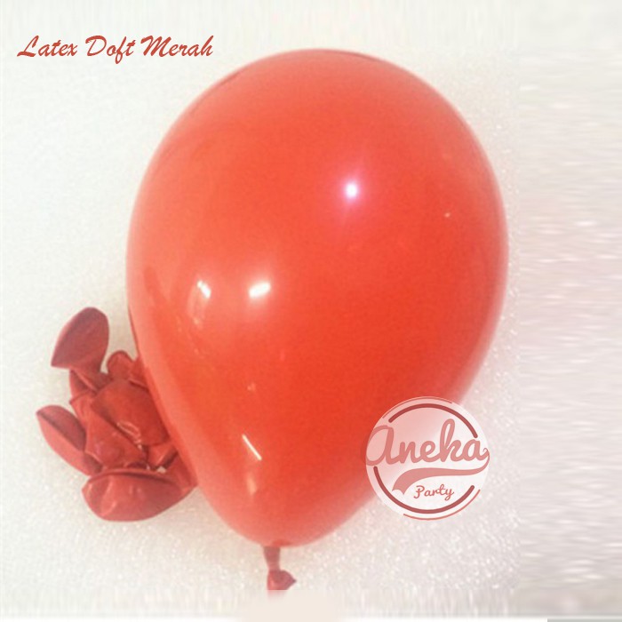 Balon latex Doff Merah / Balon Doff / Balon Warna Merah / Balon Polos doff 12 inch