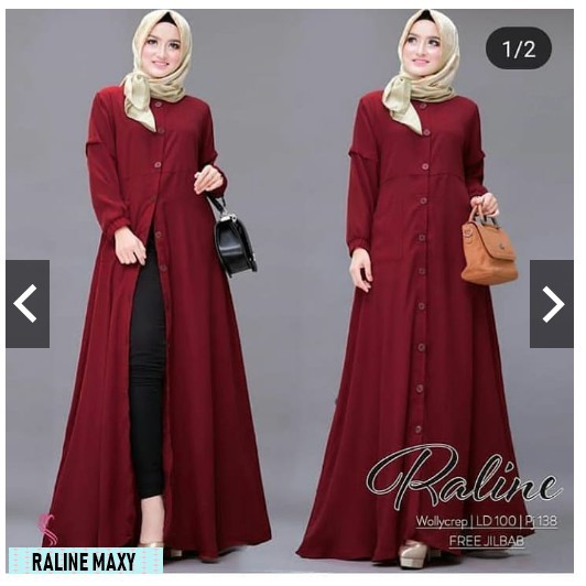 RALINE MAXY HIJAU RALINE DRESS GAMIS TERLARIS TERLARIS - HIJAB64    RALINE MAXY HIJAU RALINE DRESS G
