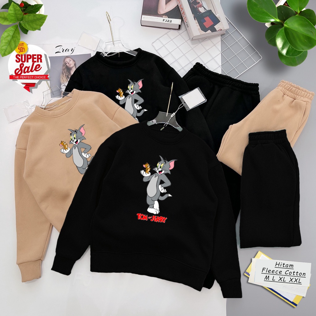 🅳🅵 Sweater Tom &amp; Jerry Cartoon | Sweter Pria &amp; Wanita | Dhea Fashion