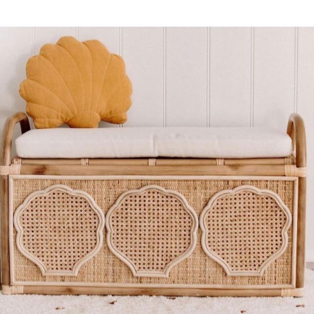 TOY BOX BENCH / Tempat Penyimpanan Mainan Anak Rotan