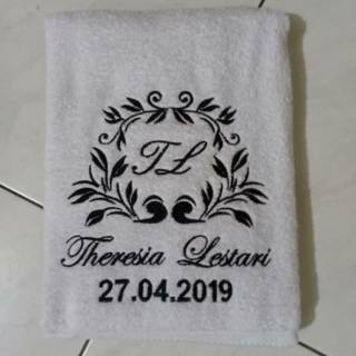 Handuk couple handuk wedding plus box gratis bordir nama Handuk couple handuk wedding plus box gratis bordir nama