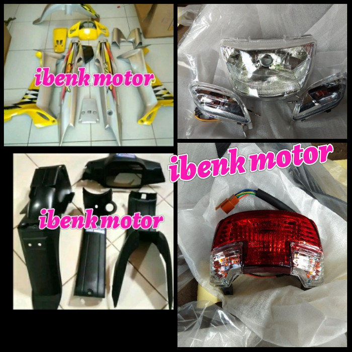 PROMO. full body set kasar halus set lampu f1zr kuning silver milenium