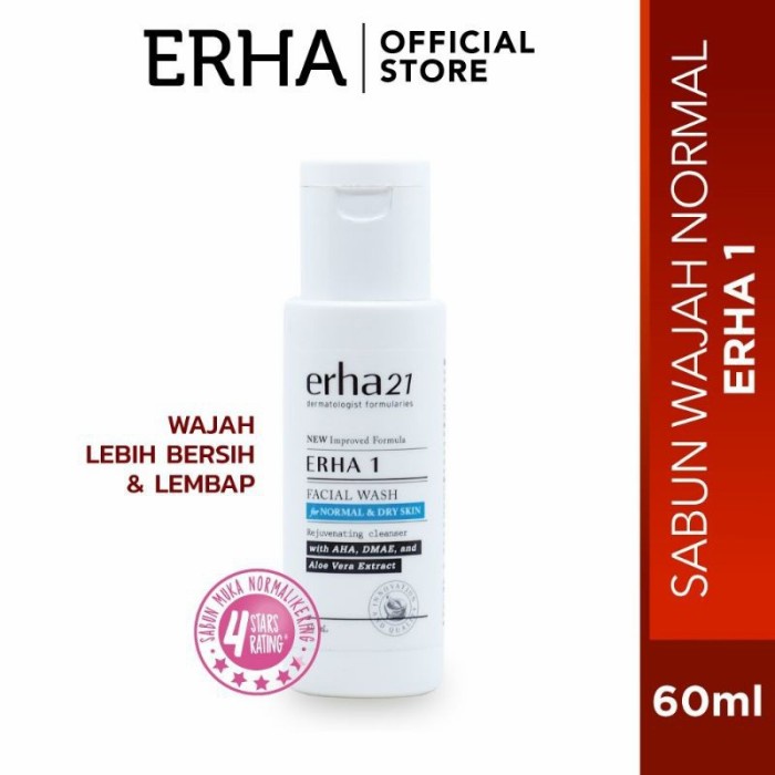 Jual Erha 1 Facial Wash Normal And Dry Skin Shopee Indonesia