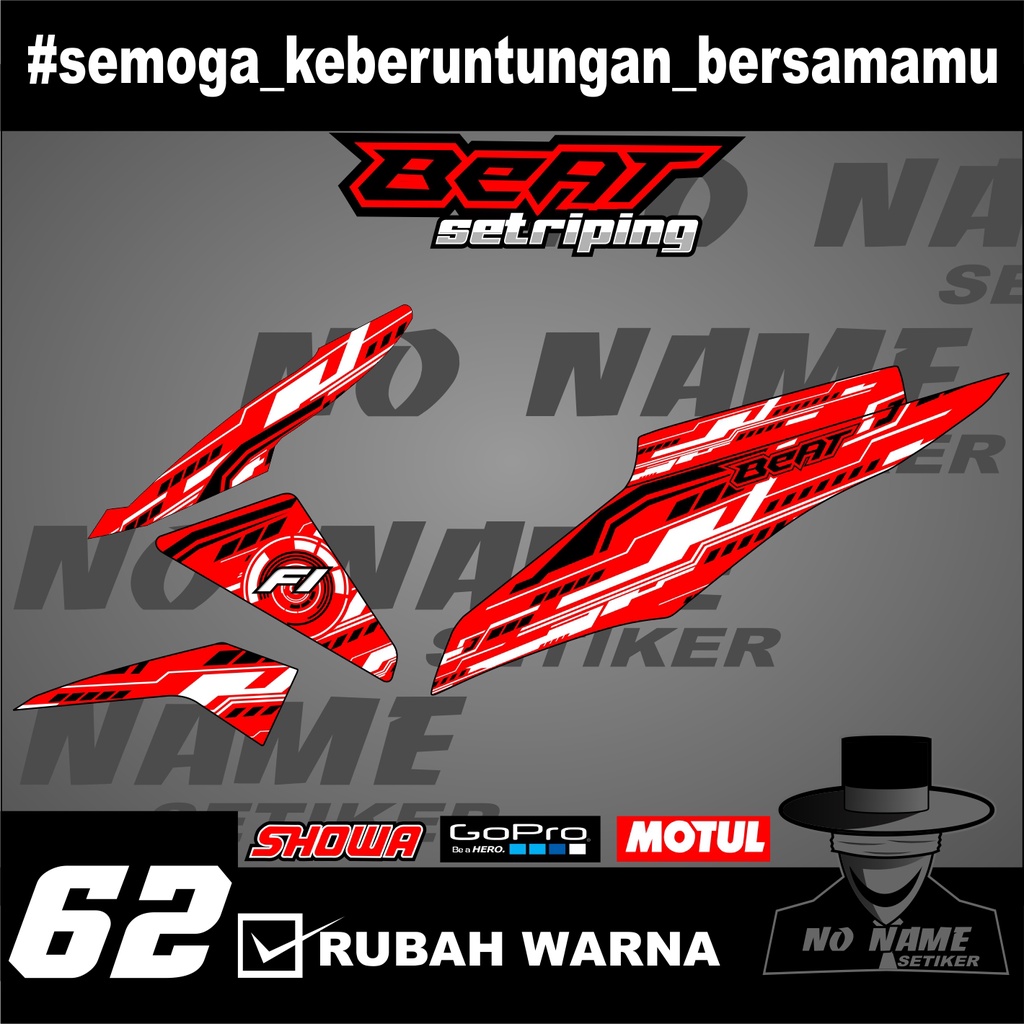 striping semi full setiker stiker beat fi (62) 2013-2015 variasi stiker motor honda setriping beat