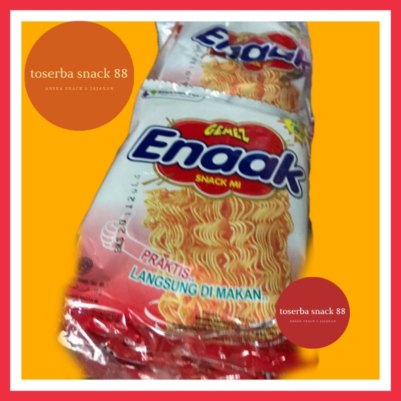 

GEMEZ ENAAK/Snack Mie Yang Enak & Lezat (20 gram × 10 pcs)