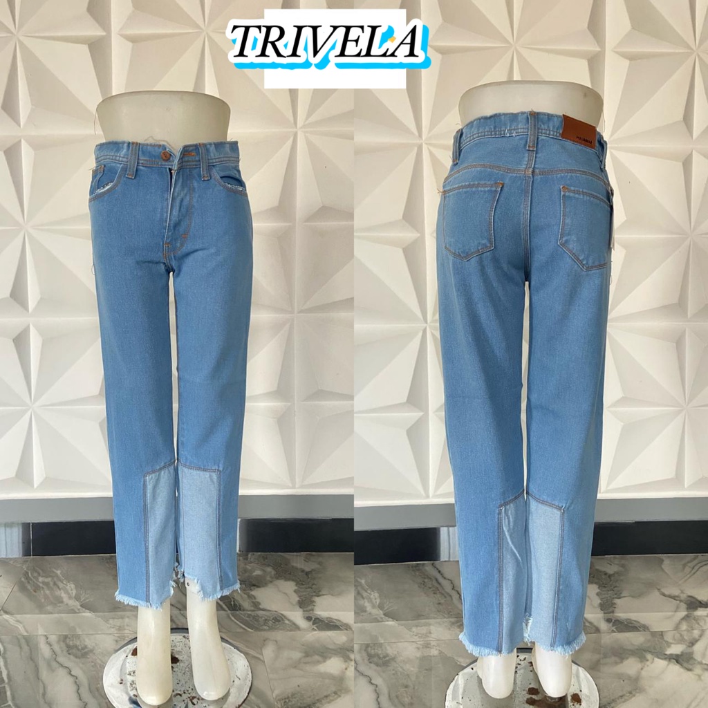 TRIVELA - ARZETA JEANS BOYFRIEND // BOYFRIEND RAWIS KOMBINASI WARNA