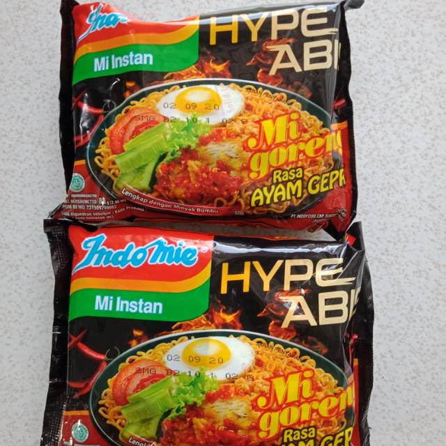 

INDOMIE HYPE ABIS - Mie goreng ayam geprek isi 5bks