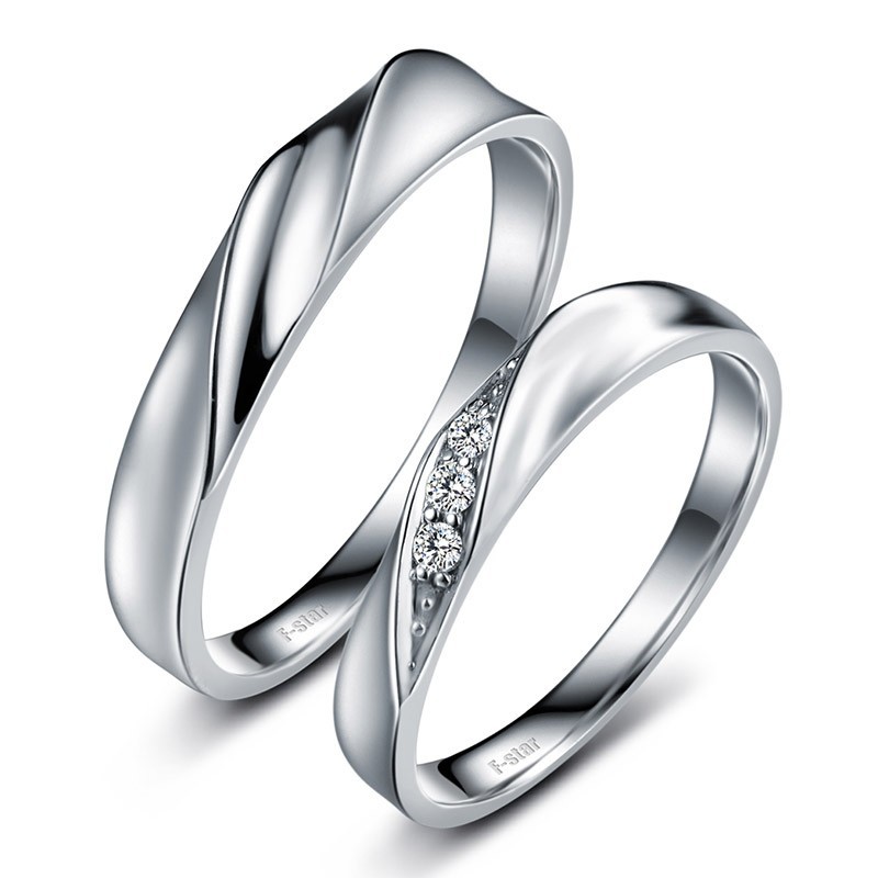 Cincin Perak Pria Cincin Perak Cincin Couple Perak Cincin TUnangan Platinum Emas Palladium CP133