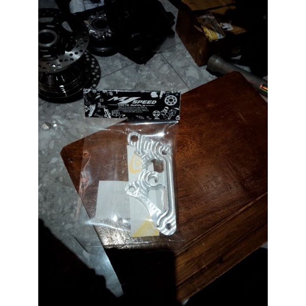 bracket braket breket kaliper rcb megapro nissin samurai pnp shock depan honda megapro 300mm dan hon