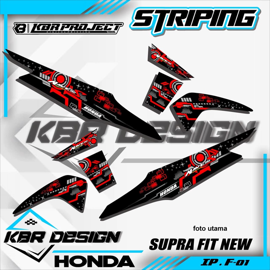 (COD) STICKER STRIPING SUPRA FIT NEW - STICKER STRIPING SUPRA FIT NEW.01 SUPRA FIT NEW / FIT X / FIT