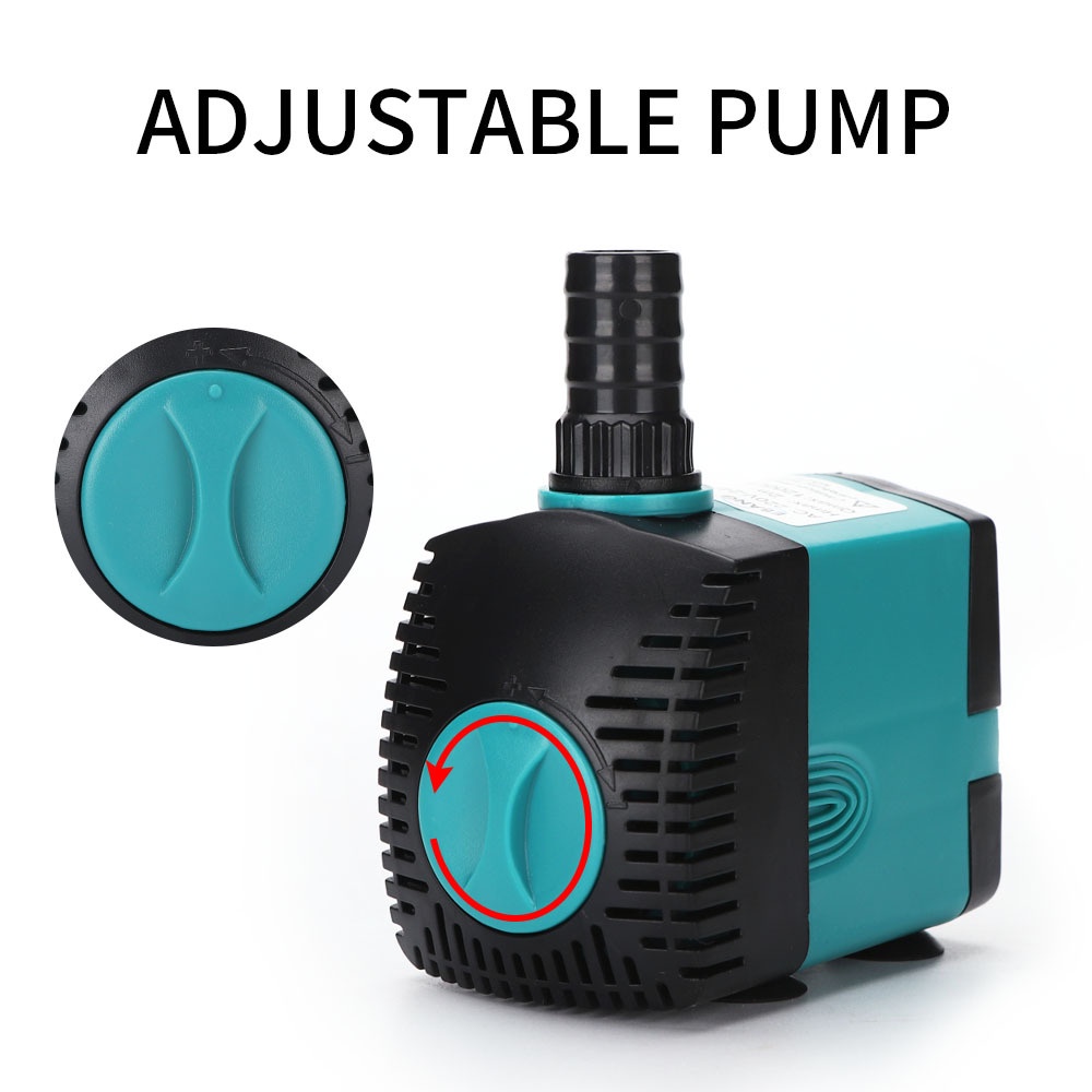 (Dalam Stok, Dikirim Dari Jakarta) YUN Mall Pompa Celup Aquarium/Powet Heads/Air Pump Kyoto 3 In 1 Pompa Aquarium Pompa Air Aquarium 10 Watt Pompa Celup Yukari 600L Low Watt Submersible Aquarium Water Pump