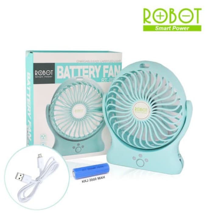 Kipas Angin Portable Vivan Robot Power Bank Mini Usb Fan Original