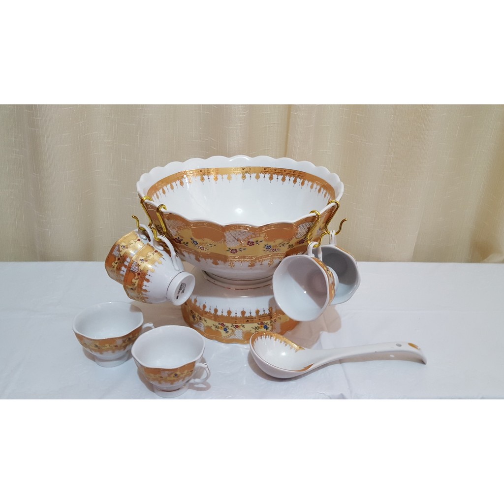 #Vicenza Perangkat Mangkuk/ Tempat Es buah 27pcs B410 Motif Camelia