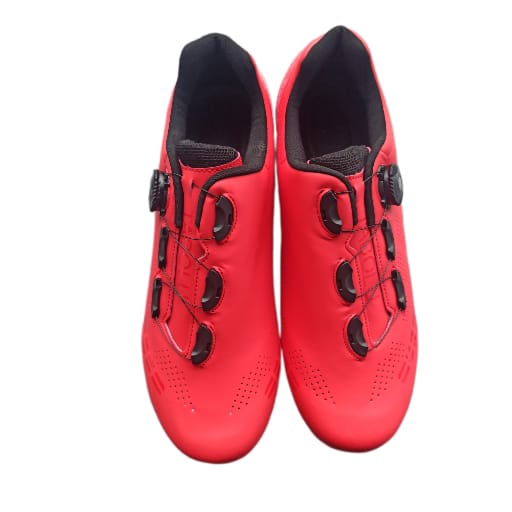 SPEED Sepatu Cleat sepeda Roadbike Road Bike model LOOK SPD - MERAH DOFF