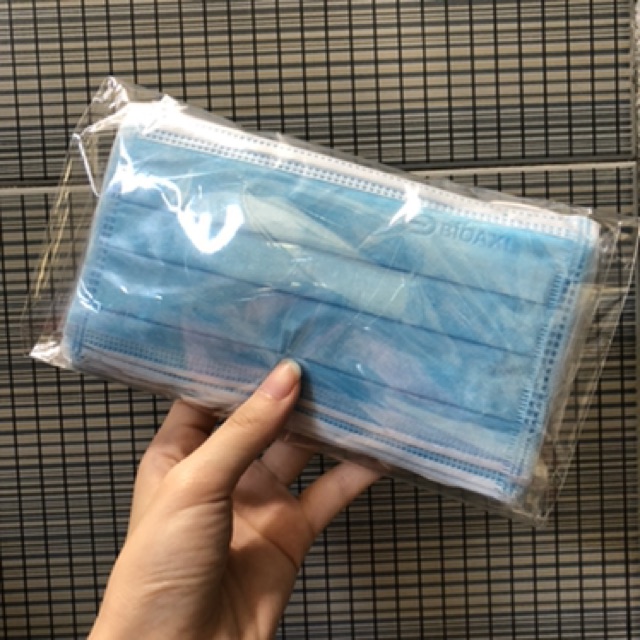 Ready! Surgical Mask Bioaxi 10pcs 3ply Earloop , ada ijin Kemenkes RI