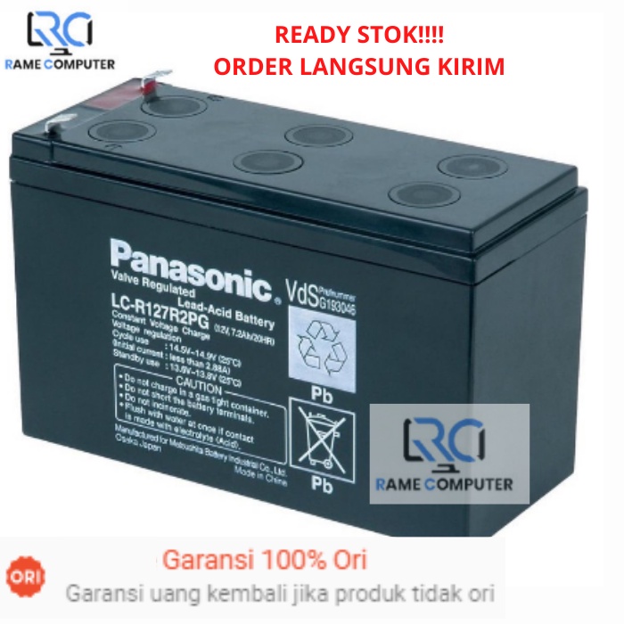 Panasonic Baterai UPS 12V 7.2Ah