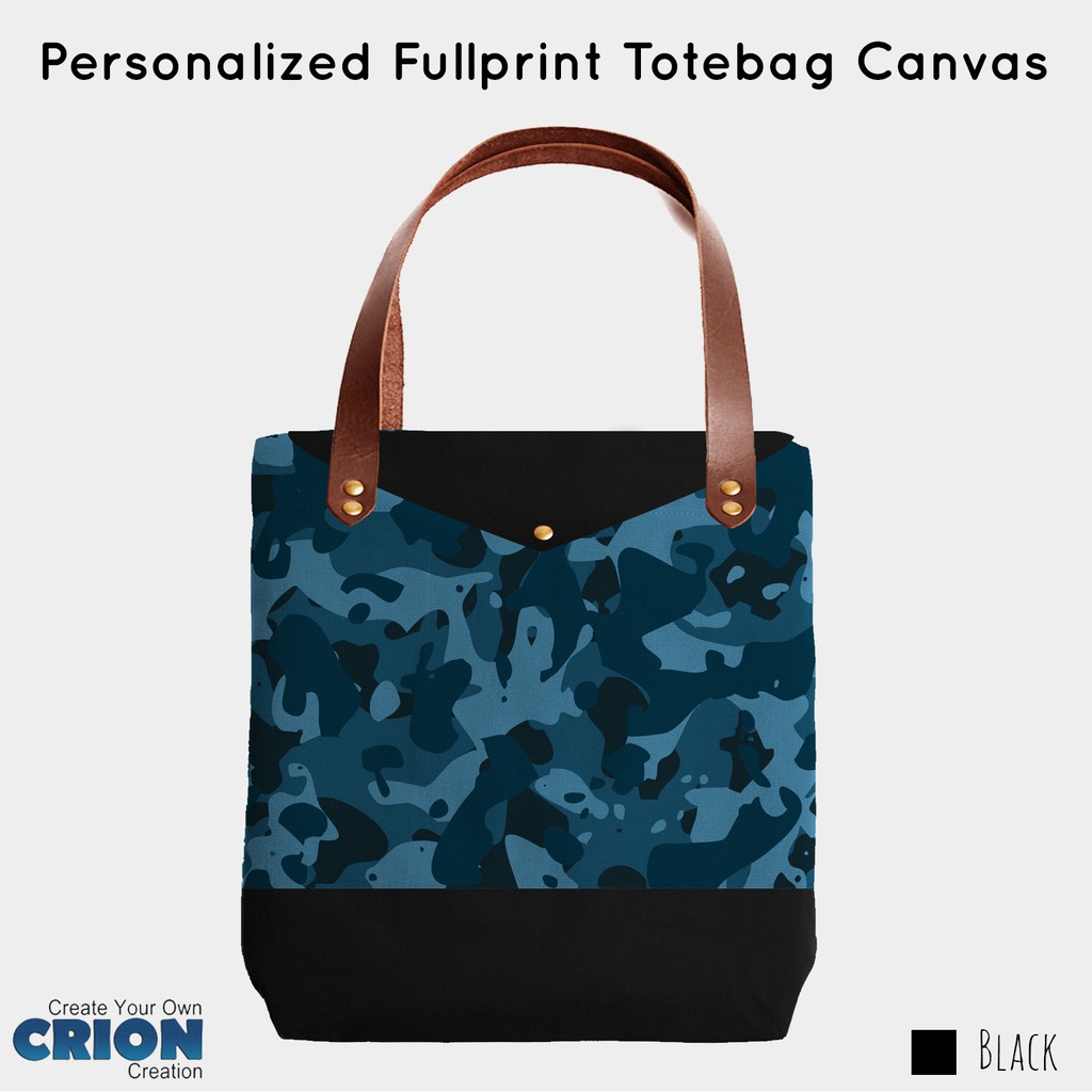 Personalized Fullprint Totebag Canvas - Camouflage - By Crion